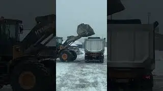 Погрузка мерзлого 