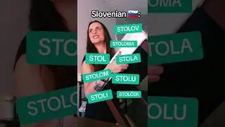 ✨other languages✨ vs 👹SLOVENIAN👹 #shorts #slovenia