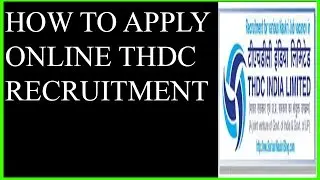 THDC Recruitment 2017 Engineer Trainee Vacancy