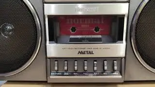 National RX-5160 после чистки и ремонта. Repair and recovery radio cassette National RX-5160