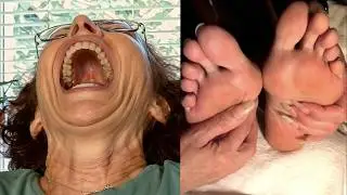 feet tickling - long nails women tickles my feet - mature tickle feet