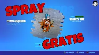 Cómo conseguir un spray GRATIS en Fortnite! **SQUEEZY LIFE** |MonoRGM