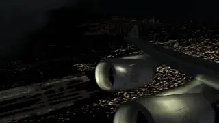 FS2004 : CLS A340-500 Emirates Taxi & Takeoff From Dubai