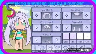 Making an oc by just a number!! ( Gacha life ) (ORIGINAL)