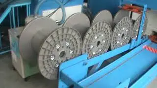 Тандемная линия волочения и изоляции для производства LAN кабеля