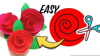 Cómo hacer flores de papel faciles /easy paper flowers /flores de papel  en 2 minutos