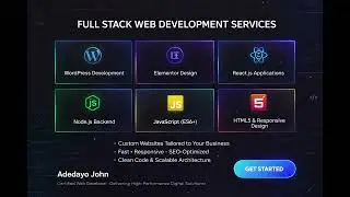 Professional Web Developer Portfolio | Node.js & JavaScript Projects Showcase