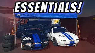 GP Motorsport Awning and Essential Equipment