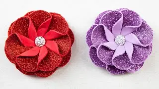 DIY foam flowers idea | Foam sheet craft ideas | Beautiful flowers for decoration #foamiranflowers