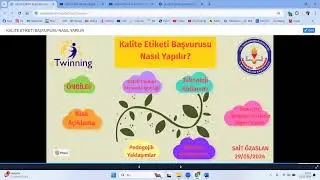 2024 Yılı eTwinning Kalite Etiketi Nasıl Doldurulur?