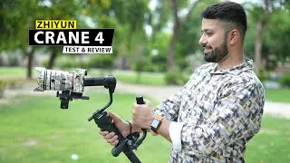 Zhiyun Crane 4 : Test & Review | Best Pro-Gimbal For Cameras In 2024 ? (Hindi)