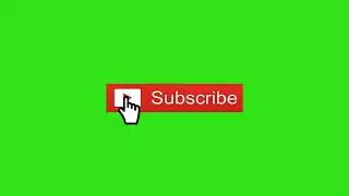 Green Screen Animated Subscribe Button Free