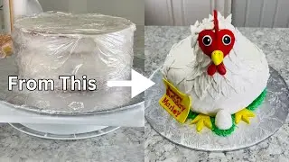 Quick and Easy 3D Chicken Shaped Cake