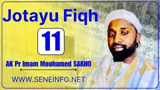 Jotayu Fiqh: Les Types d’eaux: L’eau pure & purifiante, Pr Imam Mouhamed SAKHO