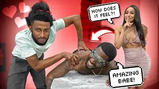 Surprising My Boyfriend With A Special Massage... But From A MAN! *HILARIOUS*