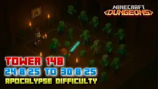The Tower 148 [Apocalypse] Full Climb, Guide & Strategy, Minecraft Dungeons Fauna Faire