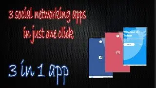 3 in 1 Social Networking App | Facebook.com + Instagram + twitter | Flyso | Tech Doom
