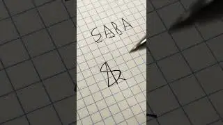 Sara. Monogram for my follower. What name is next? #shorts