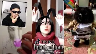 Kucing Cosplay Pasukan Pengintai~ Reaction TikTok AOT (Attack On Titan)