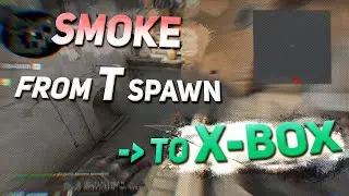 Dust 2 XBOX Smoke from t spawn. tick 64 128, 4:3 stretched
