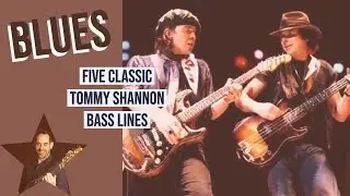 Learn Five Classic Tommy Shannon Blues Bass Lines (No.106)