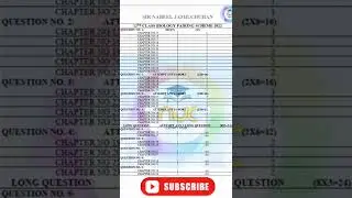 12th class biology pairing scheme 2022