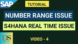 Real-time issue | Number range issue | DS SAP FICO CLASSES |