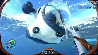 Subnautica Below Zero Снежный лис Огромный червяк Огромный баллон с воздухом