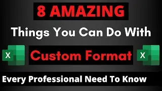 Custom Format in Excel || Custom Number Formatting In Excel