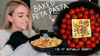 I MADE THE BAKED FETA PASTA FROM TIKTOK