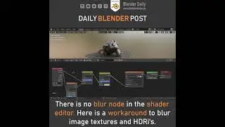 Blur Textures in the Shader Editor (Blender) 
