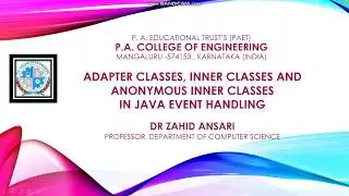 Java Event Handling Part-4 Example: Adapter Classes, Inner Classes and Anonymous Inner Classes