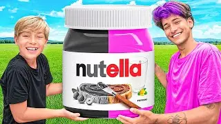 COMIDA PRETA vs COMIDA ROSA *Desafio extremo