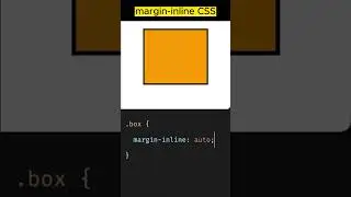 Center div using margin inline CSS #cssshorts #csstricks