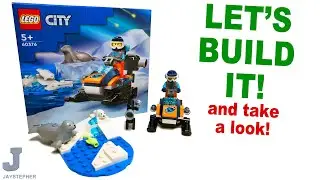 LEGO City 2023 Arctic Explorer Snowmobile 60376 Unboxing, Build, & Review