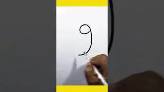 Bird drawing with 9 #shorts #art #drawingstutorial #kpdrawingtutorial