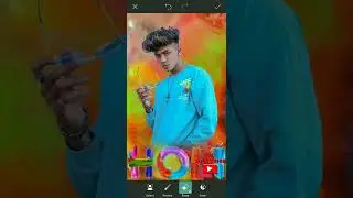 Holi photo editing 2022 new | Picsart holi photo editing | Happy Holi photo editing #shorts