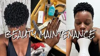 At Home Beauty Maintenance Routine VLOG | Hair, Brows, Facial & Manicure