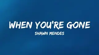 Shawn Mendes - When You're Gone (Lyrics)