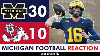Michigan Football INSTANT Reaction vs. Fresno State | 30-10 - Is Davis Warren Era Already Over?