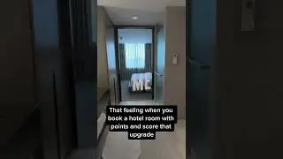 When you book a hotel room with points and score an upgrade😂#familytravel #travelhacks  #marriott