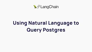 Using Natural Language to Query Postgres with Jacob