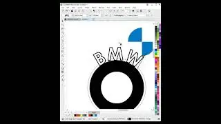 how to make BMW logo in corel Draw| बी एम डब्लू का लोगो बनाए कोरेल ड्राव मे | Crate BMW logo | hindi