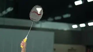 Research - Badminton Smash Slow Motion Showing Deformation of Shuttlecock During Impact 