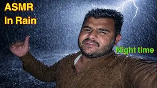 ASMR in Rain night time without any mic