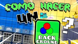 Learn how to create a custom background in Geometry Dash!! 🤖