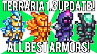 Terraria 1.3: All BEST Armor! Nebula, Solar Flare, Vortex, & Stardust Armor Sets! @demizegg