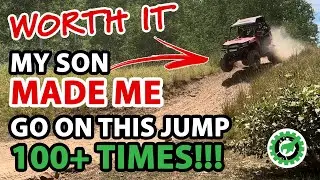 MY SON MADE ME go on this "JUMP" AT LEAST 100 TIMES!!! WORTH IT ;) – Polaris RZR – UTV/ATV – Camping