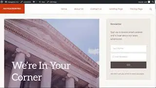 Navigation Pro Make a page full browser width