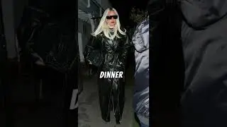 Lady Gaga is seen at Giorgio Baldi restaurant for her birthday dinner in Los Angeles, California.